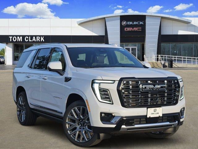 2026 GMC Yukon Denali Ultimate in Glacier White Tricoat — front three-quarter view