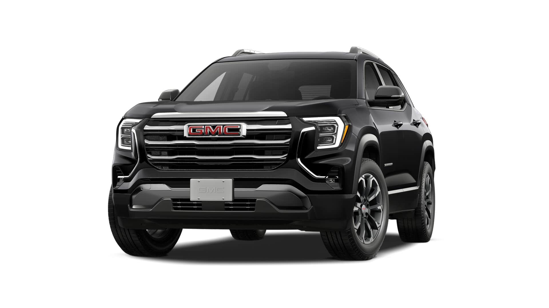 2027 GMC Terrain FWD Elevation in Ebony Twilight Metallic — front three-quarter view
