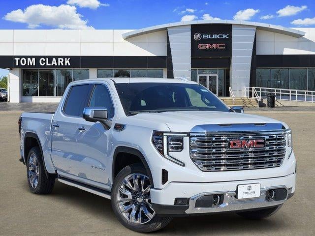 2026 GMC Sierra 1500 Denali in Glacier White Tricoat — front three-quarter view