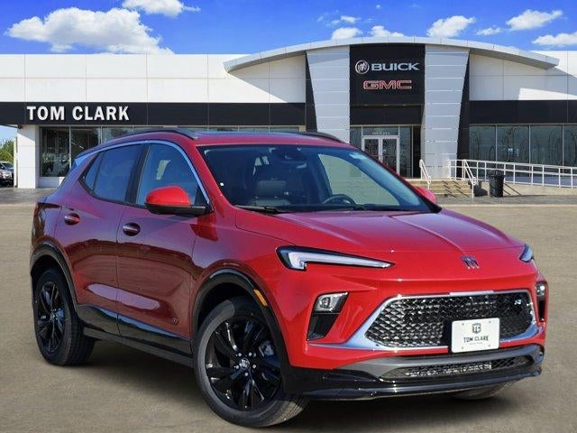 2026 Buick Encore GX Sport Touring in Brilliant Red — front three-quarter view