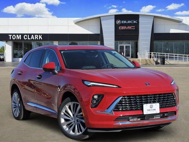 2026 Buick Envision Avenir in Brilliant Red — front three-quarter view