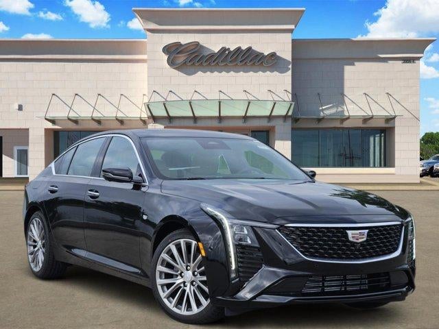 2026 Cadillac CT5 Premium Luxury in Black Raven — front three-quarter view