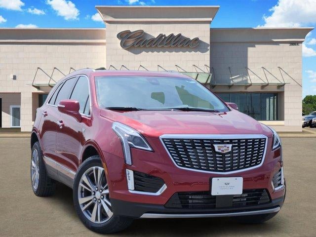 2026 Cadillac XT5 Premium Luxury in Radiant Red Tintcoat — front three-quarter view