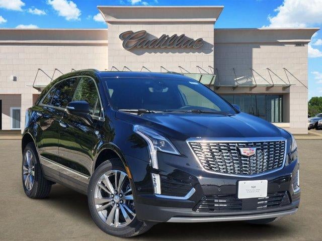 2026 Cadillac XT5 Premium Luxury in Stellar Black Metallic — front three-quarter view