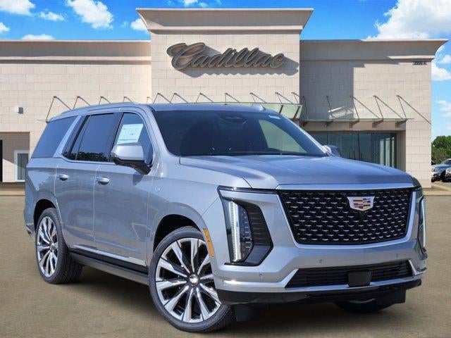 2026 Cadillac Escalade Luxury in Argent Silver Metallic — front three-quarter view
