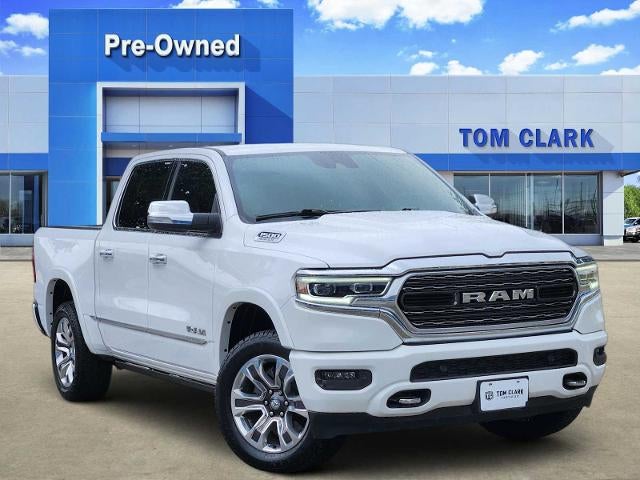 2022 RAM 1500 Limited in Bright White Clea — front three-quarter view