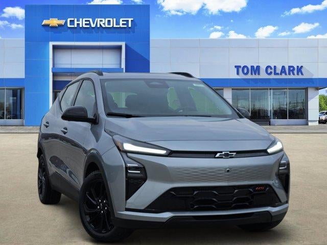 2027 Chevrolet Bolt RS in Sterling Grey Metallic — front three-quarter view