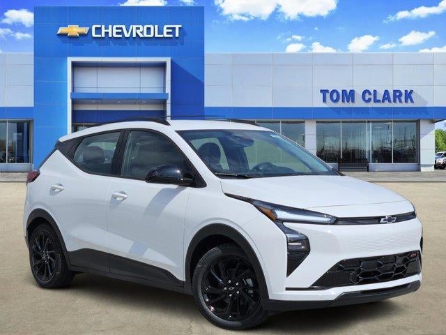 2027 Chevrolet Bolt RS in Summit White — front three-quarter view