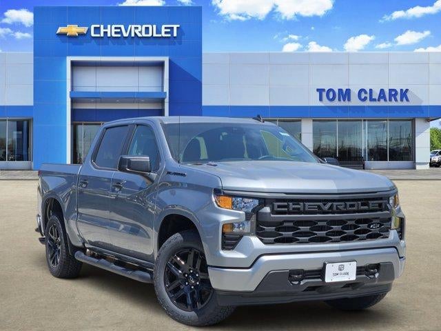 2026 Chevrolet Silverado 1500 Custom in Sterling Gray Metallic — front three-quarter view