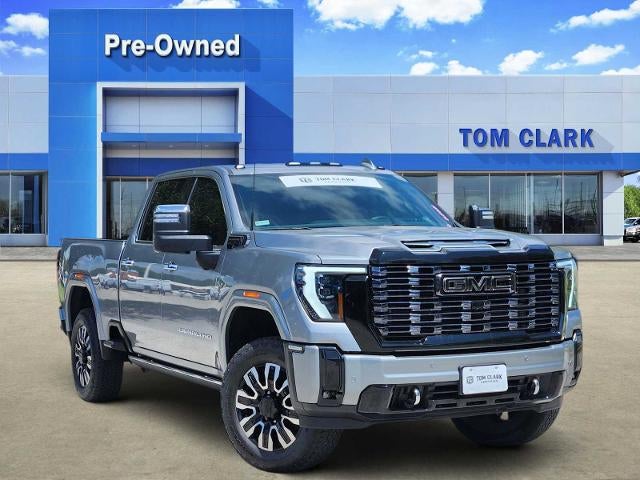 2025 GMC Sierra 2500 HD Denali Ultimate in Sterling Metallic — front three-quarter view