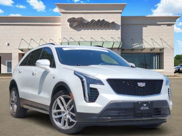 2023 Cadillac XT4 Sport in Crystal White Tricoat — front three-quarter view