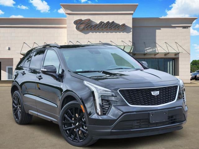 2023 Cadillac XT4 Sport in Stellar Black Metallic — front three-quarter view