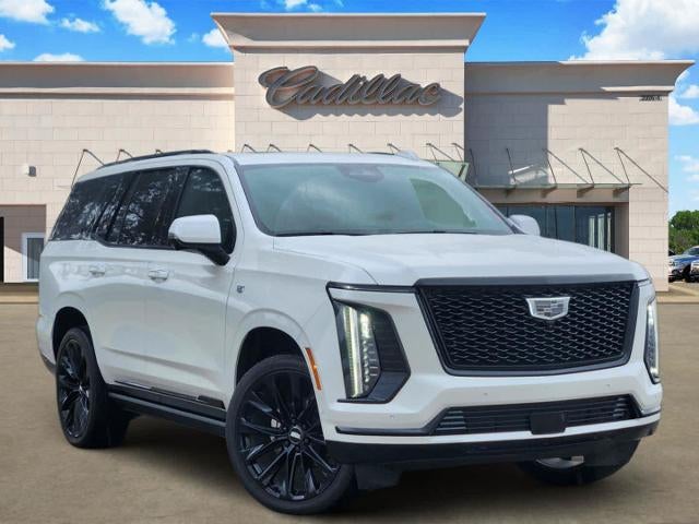 2025 Cadillac Escalade Sport Platinum in Crystal White Tricoat — front three-quarter view