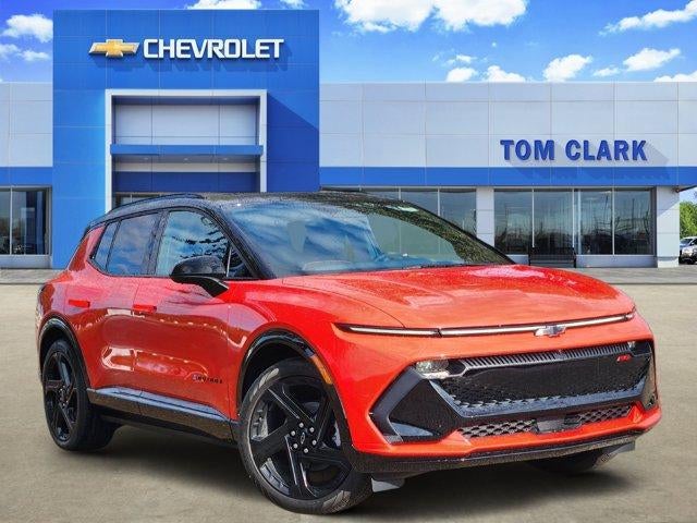 2026 Chevrolet Equinox EV RS in Habanero Orange — front three-quarter view