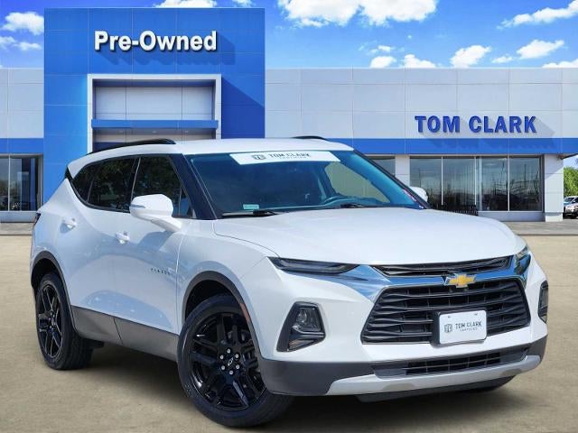 2019 Chevrolet Blazer Base in Summit White — front three-quarter view