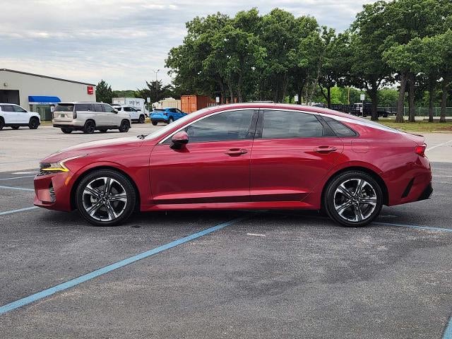 2021 Kia K5 — rear three-quarter view