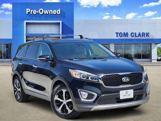 2018 Kia Sorento EX V6 in Ebony Black — front three-quarter view