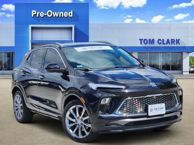 2024 Buick Encore GX Avenir in Ebony Twilight Metallic — front three-quarter view