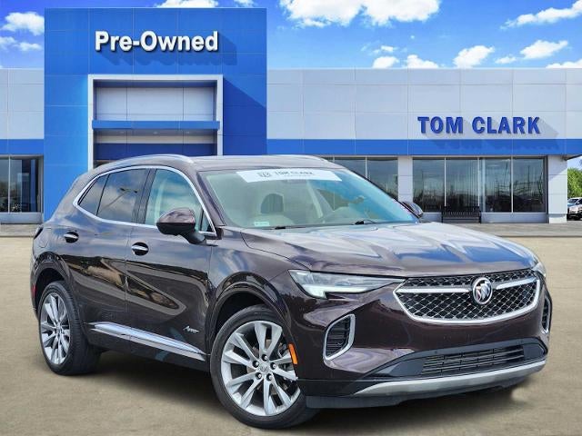 2023 Buick Envision Avenir in Rich Garnet Metallic — front three-quarter view